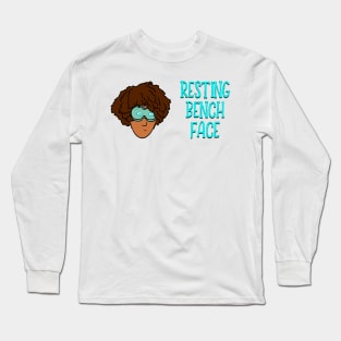 Resting Bench Face - Afro Long Sleeve T-Shirt